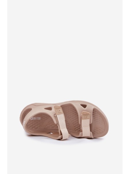 Women's Foam Sandals On Platform Big Star RR274A515 Beige