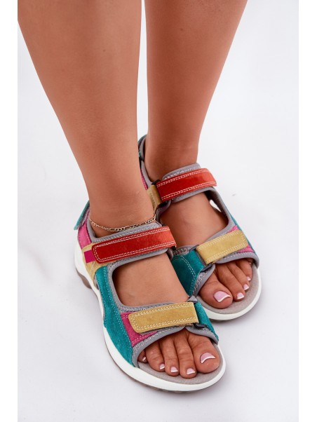 Leather Women's Sport Sandals McKeylor 95347 Multicolor