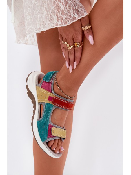 Leather Women's Sport Sandals McKeylor 95347 Multicolor