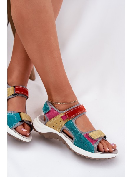 Leather Women's Sport Sandals McKeylor 95347 Multicolor