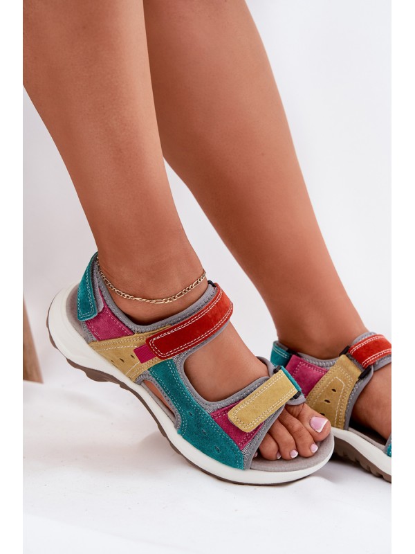 Leather Women's Sport Sandals McKeylor 95347 Multicolor