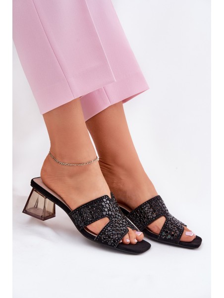 Women's Heeled Sandals Vinceza 62230 Black