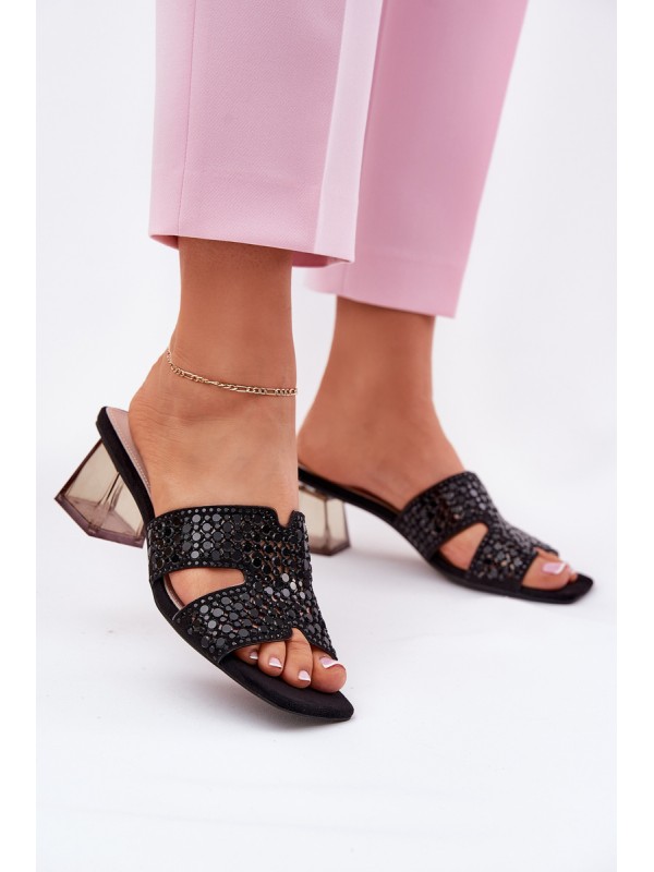Women's Heeled Sandals Vinceza 62230 Black