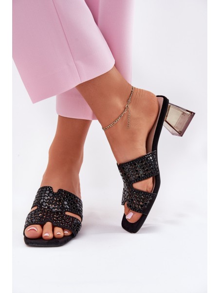 Women's Heeled Sandals Vinceza 62230 Black
