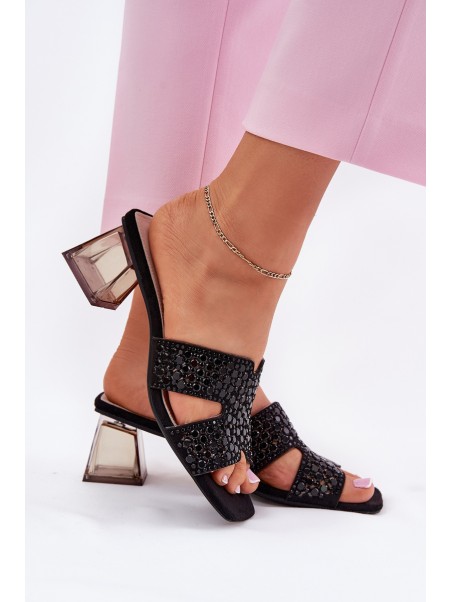 Women's Heeled Sandals Vinceza 62230 Black