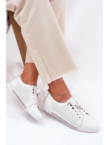 Leather Women's Shoes S.Barski LR51-587 White