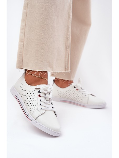 Leather Women's Shoes S.Barski LR51-587 White