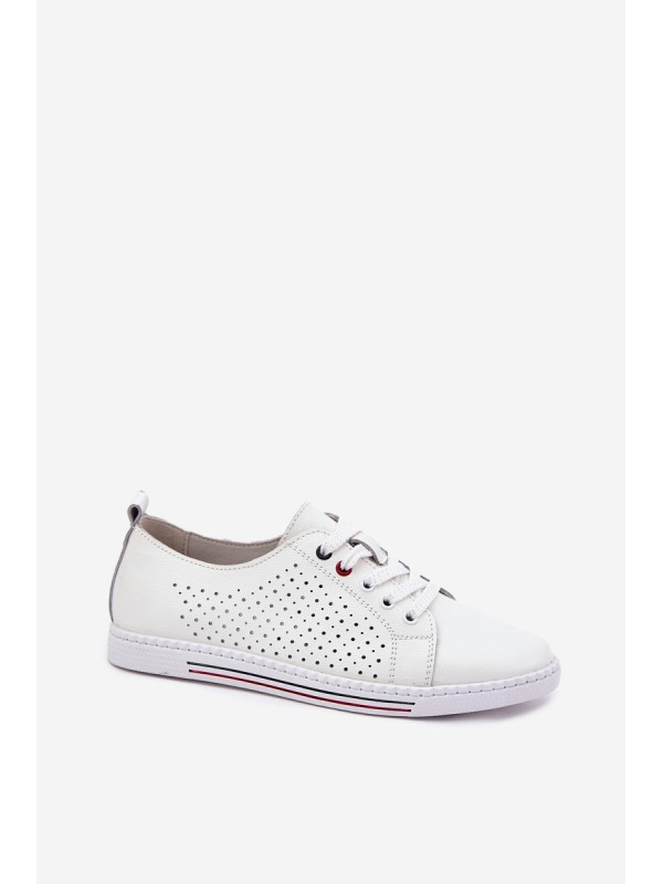 Leather Women's Shoes S.Barski LR51-587 White