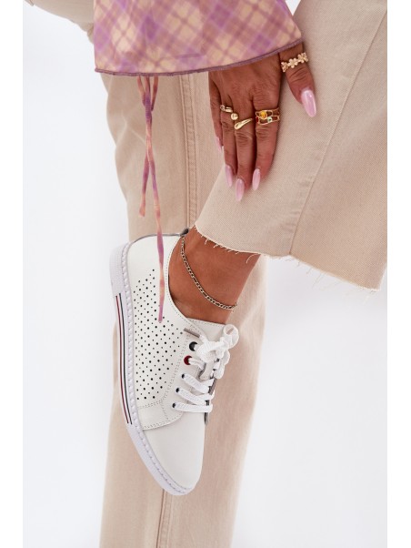 Leather Women's Shoes S.Barski LR51-587 White