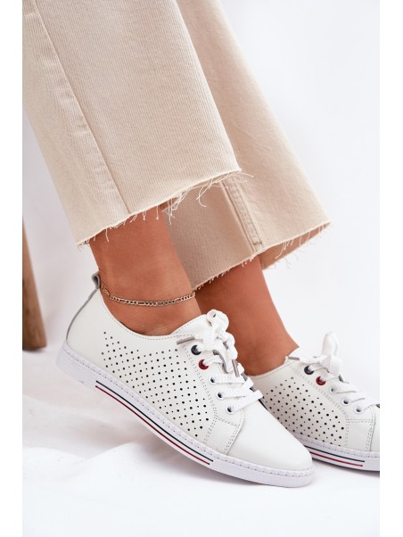 Leather Women's Shoes S.Barski LR51-587 White