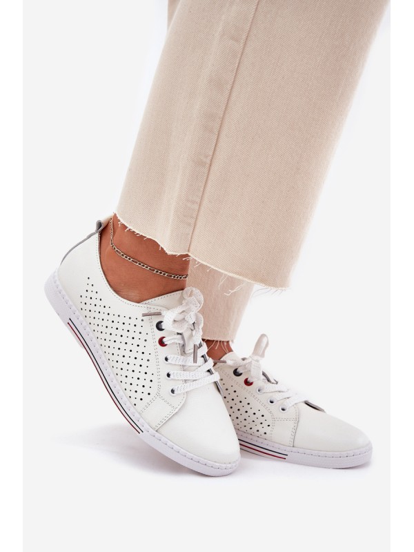 Leather Women's Shoes S.Barski LR51-587 White