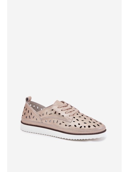 Ladies Leather Shoes S.Barski LR51-611 Gold
