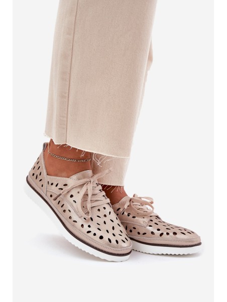 Ladies Leather Shoes S.Barski LR51-611 Gold