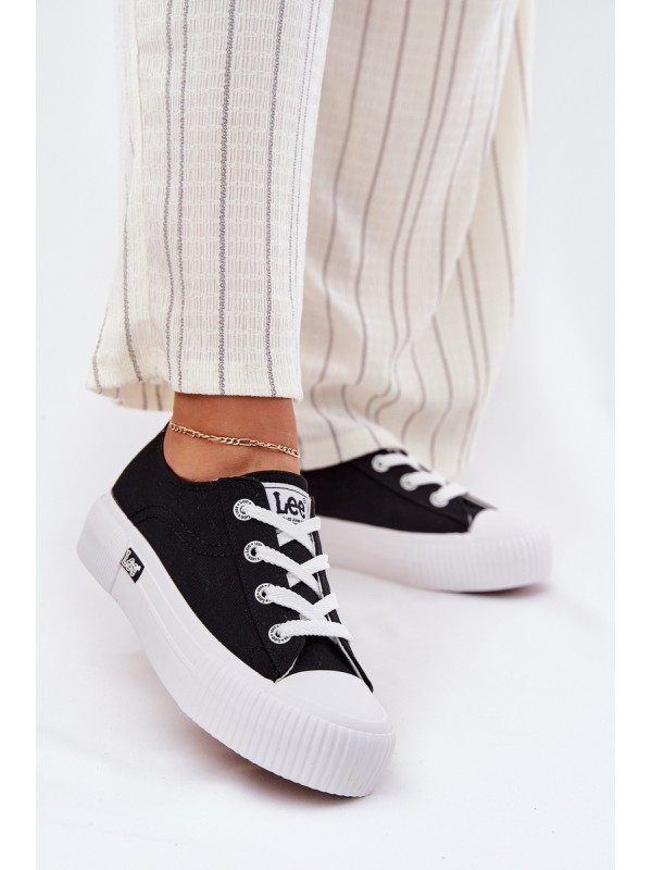 Moteriški platforminiai sportbačiai juodi LEE ISLA C WOMEN LOW 50251001