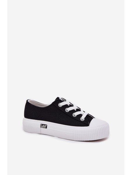Moteriški platforminiai sportbačiai juodi LEE ISLA C WOMEN LOW 50251001