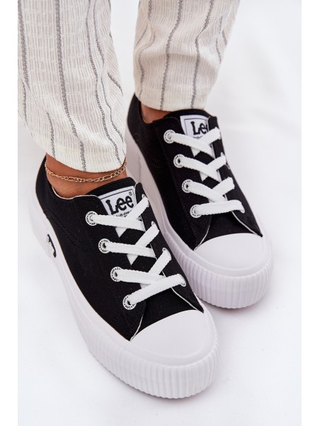 Moteriški platforminiai sportbačiai juodi LEE ISLA C WOMEN LOW 50251001