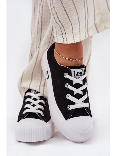 Moteriški platforminiai sportbačiai juodi LEE ISLA C WOMEN LOW 50251001