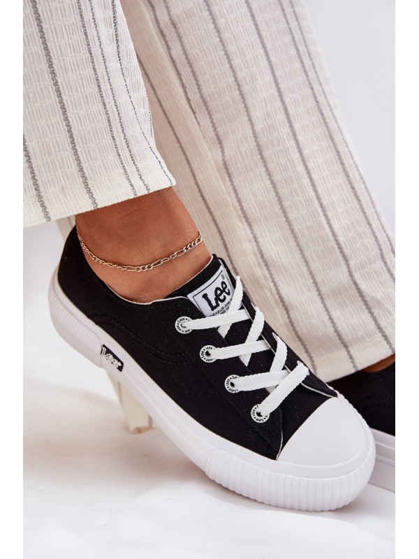 Moteriški platforminiai sportbačiai juodi LEE ISLA C WOMEN LOW 50251001