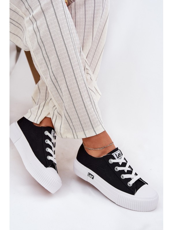 Moteriški platforminiai sportbačiai juodi LEE ISLA C WOMEN LOW 50251001