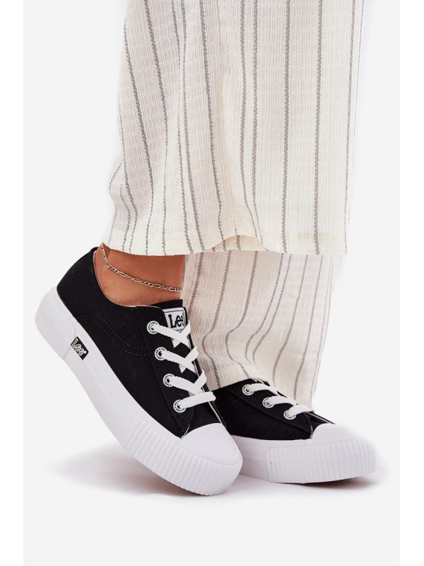 Moteriški platforminiai sportbačiai juodi LEE ISLA C WOMEN LOW 50251001
