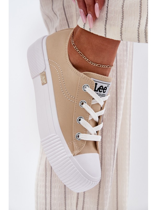 Moteriški platforminiai sportbačiai smėlio spalvos LEE ISLA C WOMEN LOW 50251001