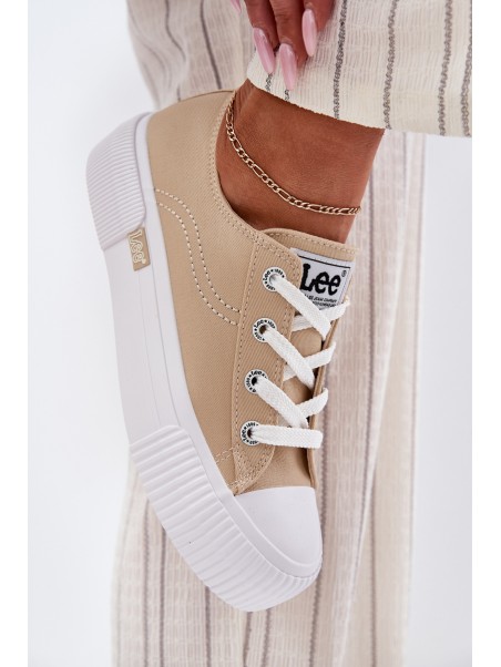 Moteriški platforminiai sportbačiai smėlio spalvos LEE ISLA C WOMEN LOW 50251001