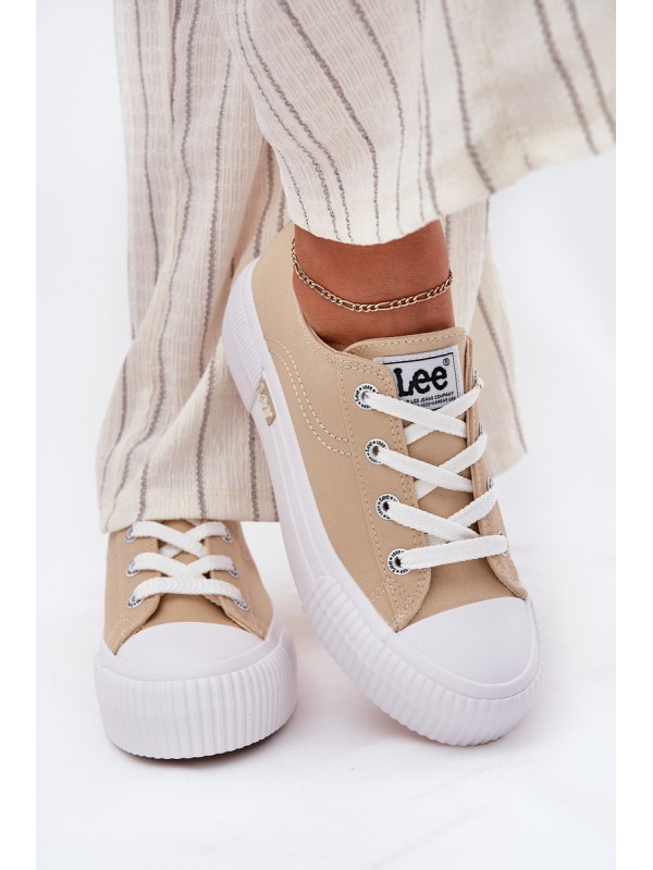 Moteriški platforminiai sportbačiai smėlio spalvos LEE ISLA C WOMEN LOW 50251001