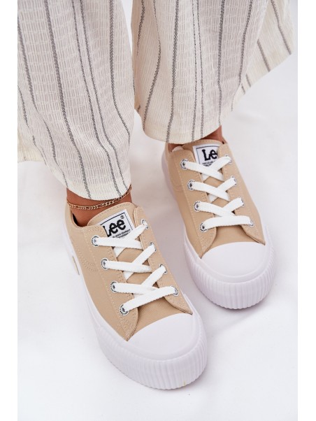 Moteriški platforminiai sportbačiai smėlio spalvos LEE ISLA C WOMEN LOW 50251001