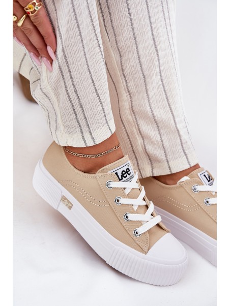 Moteriški platforminiai sportbačiai smėlio spalvos LEE ISLA C WOMEN LOW 50251001