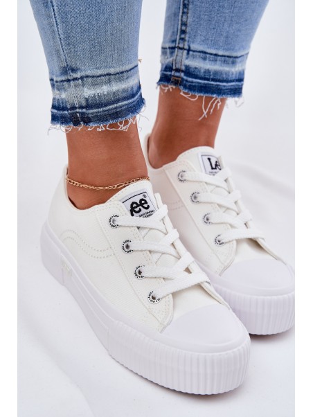 Womens Platform Sneakers White LEE ISLA C WOMEN LOW 50251001