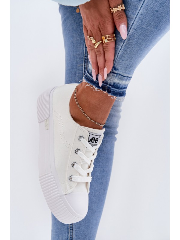 Womens Platform Sneakers White LEE ISLA C WOMEN LOW 50251001