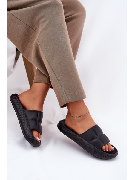 Moteriškos šlepetės su putplasčio padu LEE MAYA SLIDER WOMEN LOW 50251016 Juodos