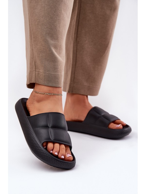 Moteriškos šlepetės su putplasčio padu LEE MAYA SLIDER WOMEN LOW 50251016 Juodos