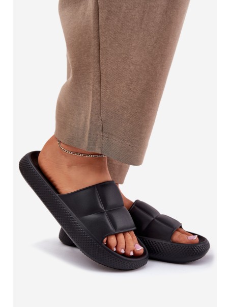 Moteriškos šlepetės su putplasčio padu LEE MAYA SLIDER WOMEN LOW 50251016 Juodos