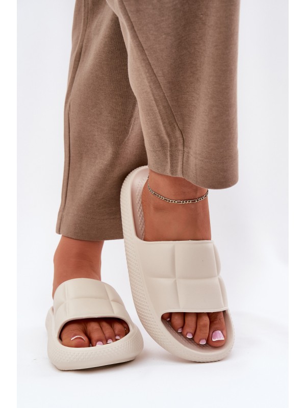 Moteriškos šlepetės su putplasčiu padu LEE MAYA SLIDER WOMEN LOW 50251016 Beige