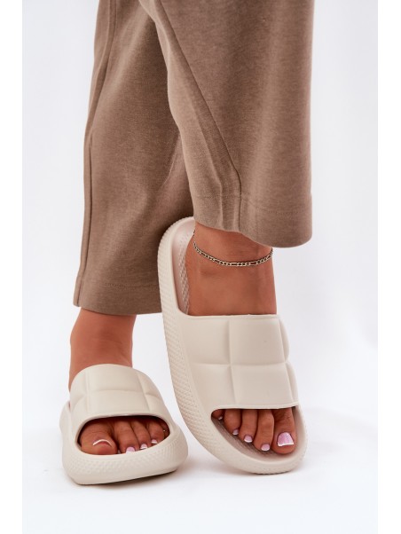 Moteriškos šlepetės su putplasčiu padu LEE MAYA SLIDER WOMEN LOW 50251016 Beige