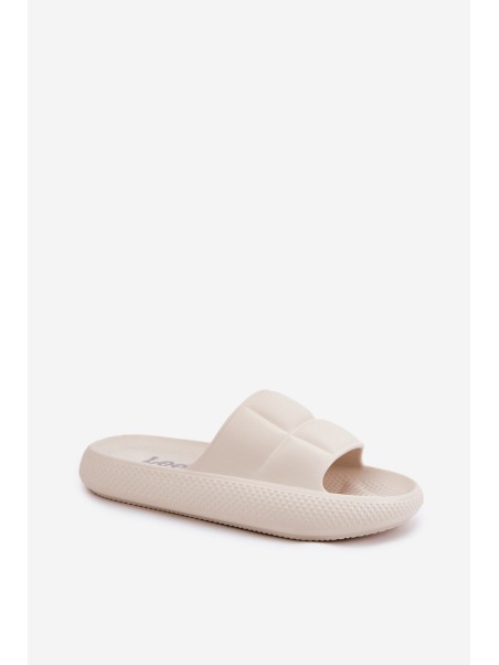 Moteriškos šlepetės su putplasčiu padu LEE MAYA SLIDER WOMEN LOW 50251016 Beige