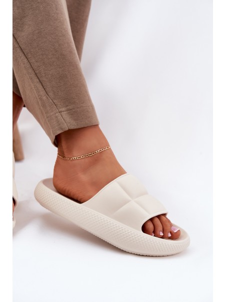 Moteriškos šlepetės su putplasčiu padu LEE MAYA SLIDER WOMEN LOW 50251016 Beige