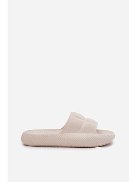 Moteriškos šlepetės su putplasčiu padu LEE MAYA SLIDER WOMEN LOW 50251016 Beige