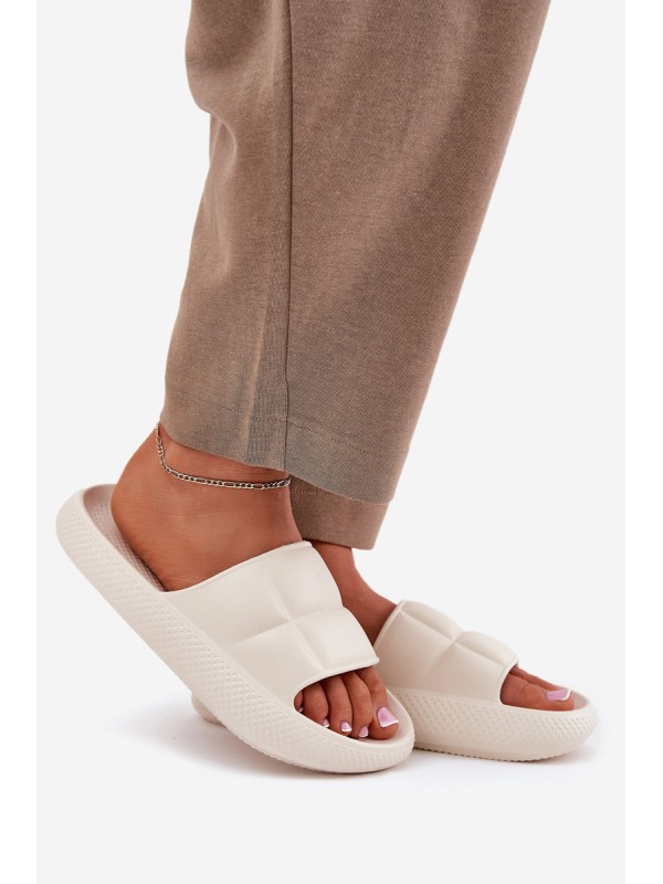 Moteriškos šlepetės su putplasčiu padu LEE MAYA SLIDER WOMEN LOW 50251016 Beige