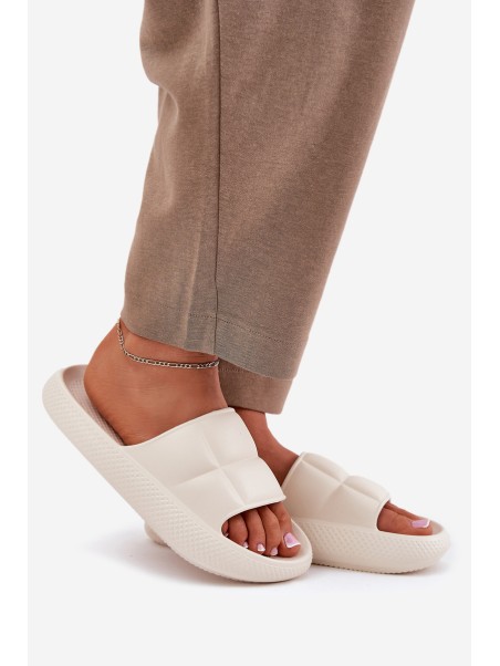 Moteriškos šlepetės su putplasčiu padu LEE MAYA SLIDER WOMEN LOW 50251016 Beige
