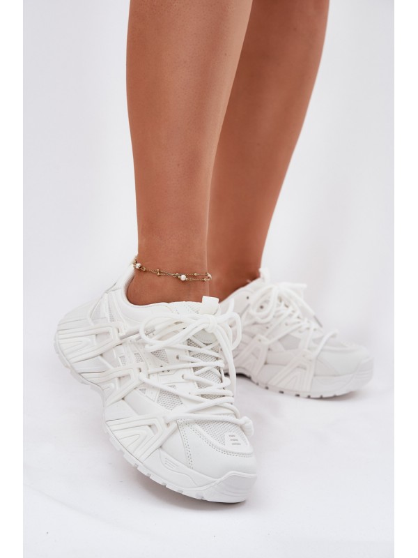 Women's Sneakers With Double Lacing White Onivetta
