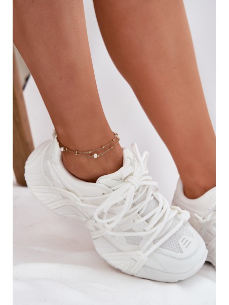 Women's Sneakers With Double Lacing White Onivetta
