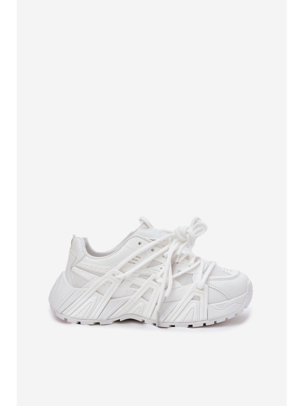 Women's Sneakers With Double Lacing White Onivetta