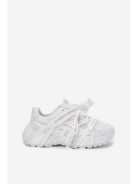 Women's Sneakers With Double Lacing White Onivetta