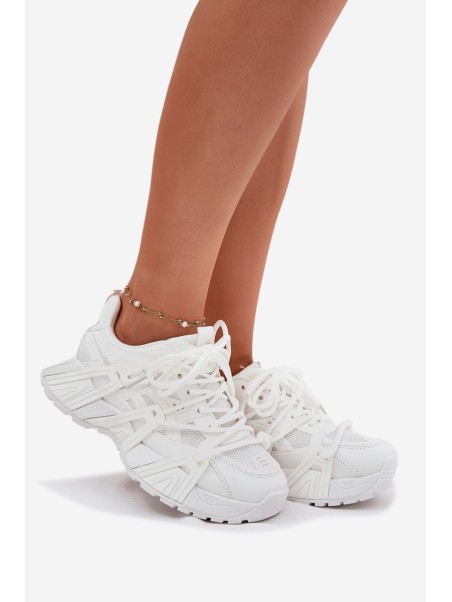 Women's Sneakers With Double Lacing White Onivetta