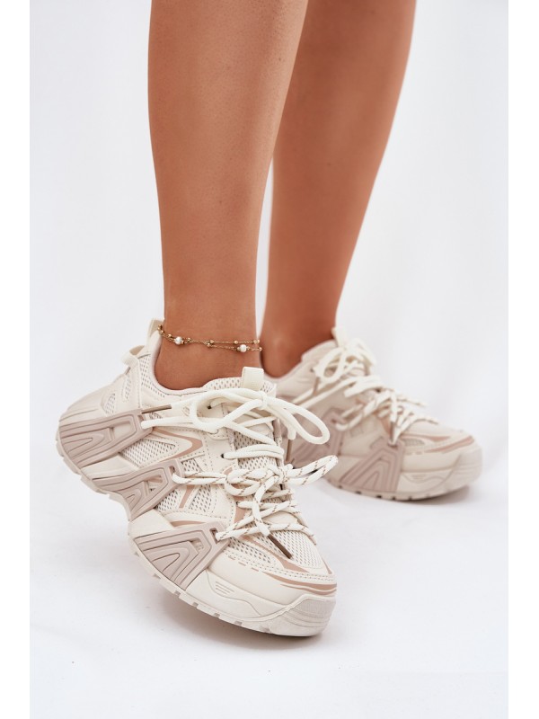 Sneakers Sports Shoes Women's Beige Tonelli