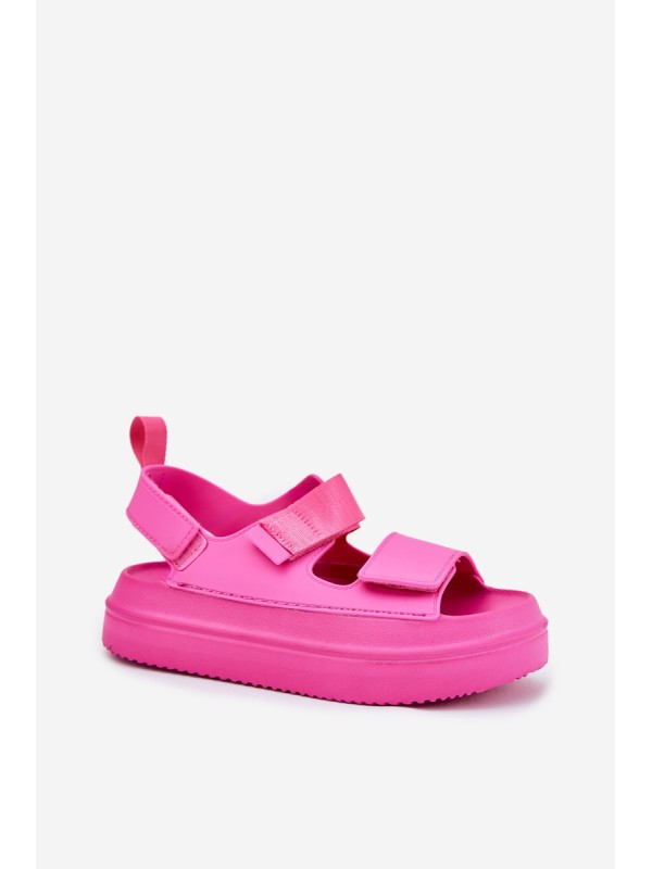 Women's Platform Sandals With Straps Fuchsia Nitepira