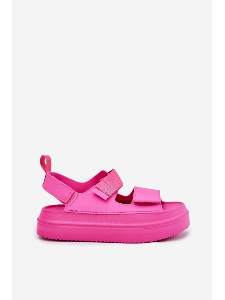 Women's Platform Sandals With Straps Fuchsia Nitepira