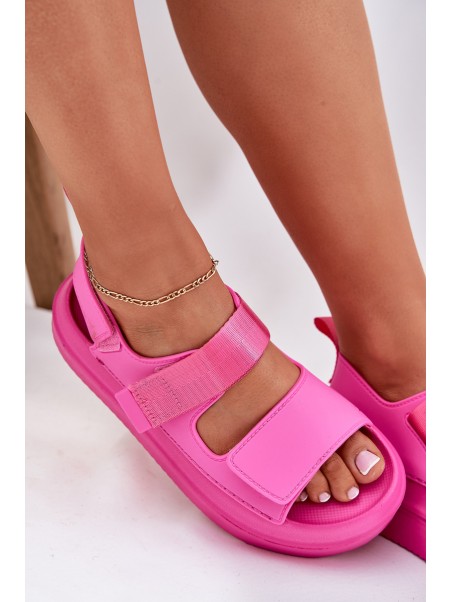 Women's Platform Sandals With Straps Fuchsia Nitepira